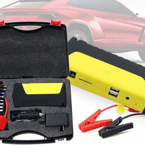 Kit Jumper Para Batería + Compresor de Aire + PowerBank, Luces, Linterna, Todo-en-1 (Kit de Rescate, Emergencia de Vehículos)