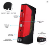 Kit Jumper Para Batería + Compresor de Aire + PowerBank, Luces, Linterna, Todo-en-1 (Kit de Rescate, Emergencia de Vehículos)